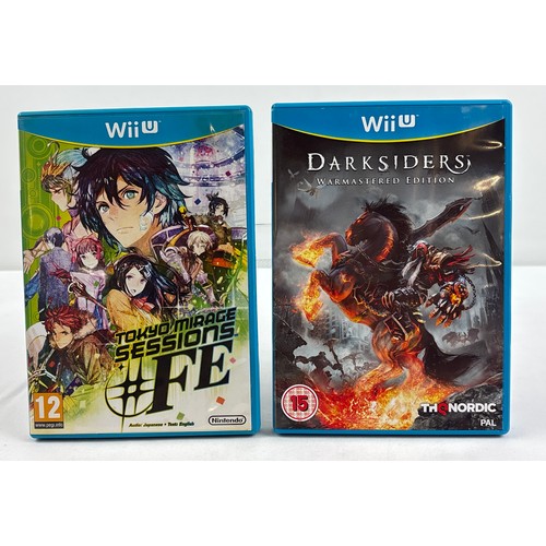 29 - 2 cased Wii U game discs with manuals. Tokyo Mirage Sessions #FE together with Darksiders Warmastere... 