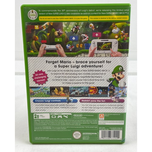 33 - 30th Anniversary edition New Super Luigi U game disc with manual, for Nintendo Wii U.