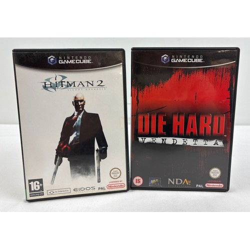 38 - 2 cased game discs with manuals for Nintendo Game Cube. Hitman 2: Silent Assassin together with Die ... 