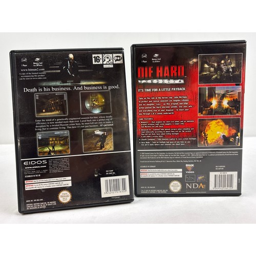 38 - 2 cased game discs with manuals for Nintendo Game Cube. Hitman 2: Silent Assassin together with Die ... 