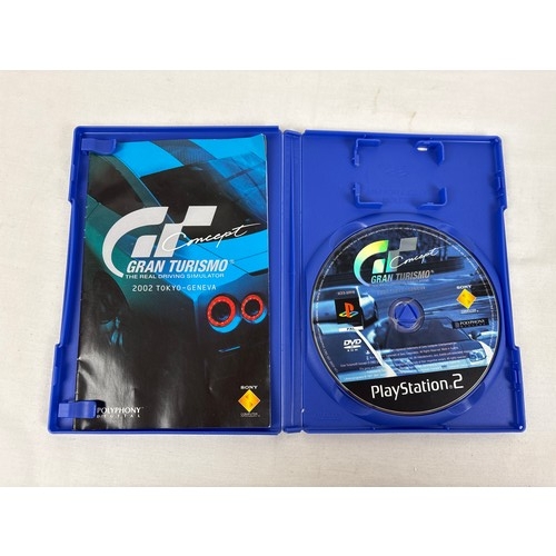 43 - 3 cased Sony Playstation 2 PS2 Gran Turismo driving games, all complete with manuals. Comprising Gra... 