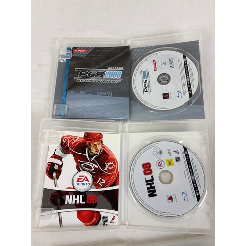 45 - 4 cased Sony PlayStation 3 PS3 sport related game discs, 3 from EA Sports, all complete with manuals... 