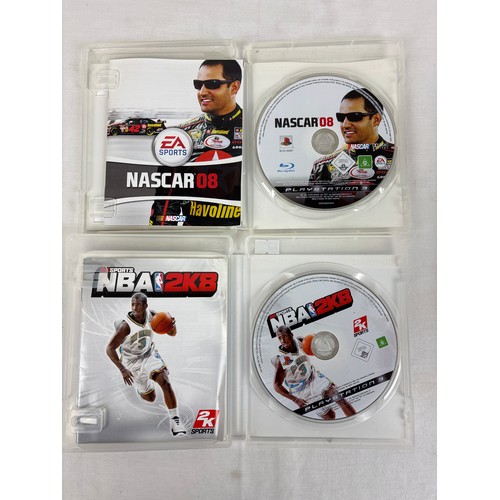 45 - 4 cased Sony PlayStation 3 PS3 sport related game discs, 3 from EA Sports, all complete with manuals... 