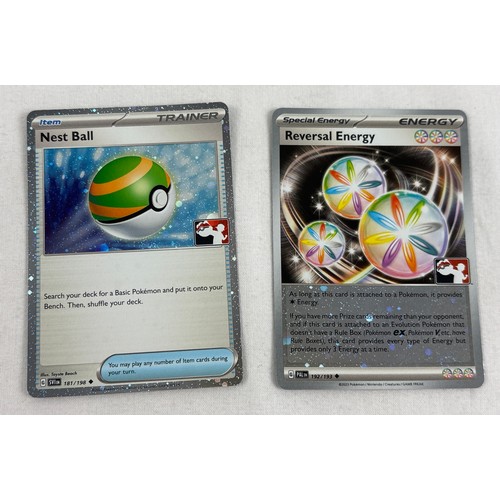 61 - A collection of trading card items. 2 x empty One Piece boxes together with an empty League of Legen... 