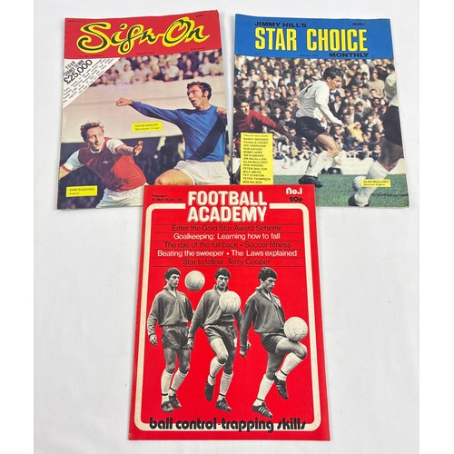 78 - 3 vintage early 1970's first issue #1 Football magazines. Jimmy Hill's Sign-On and Star Choice month... 