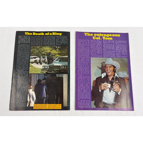 93 - Farewell To Elvis Special Memorial Issue poster magazines #1 & 2, published in 1977 following the de... 