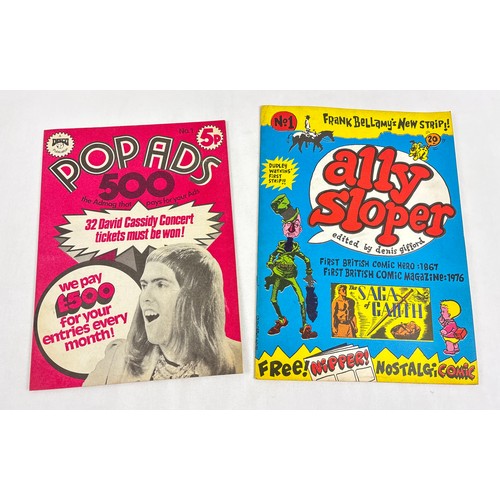 96 - 2 x #1 first issues of vintage 1970's comic books. Ally Sloper from British comic historian Dennis G... 