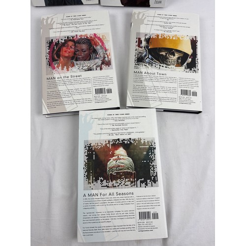 110 - The Last Man - Deluxe Edition hardcover graphic novel books 1 - 5 with dust covers, from Vertigo. By... 