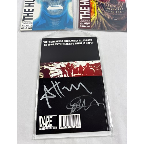 139 - The Hunter - Autographed complete limited mini series, Issues #1 - 4 from Dare Comics. British comic... 