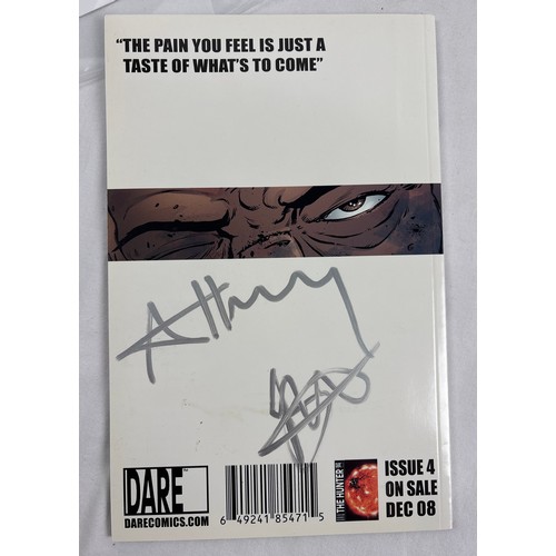 139 - The Hunter - Autographed complete limited mini series, Issues #1 - 4 from Dare Comics. British comic... 