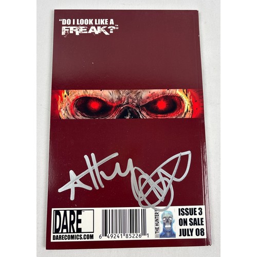 139 - The Hunter - Autographed complete limited mini series, Issues #1 - 4 from Dare Comics. British comic... 