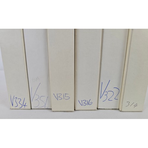52 - 6 assorted Fiona Cooper adult erotic VHS tapes in printed card sleeves , marked with hand written ca... 