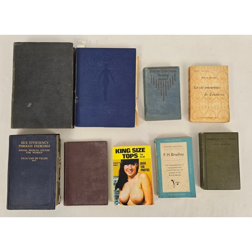 56 - A collection of antique & vintage books to include Anatomy For Artists, Sex Efficiency Through Exerc... 