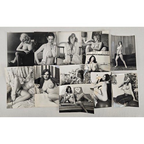 59 - A collection of 30 assorted vintage black & white professional glamour photographs, in varying sizes... 