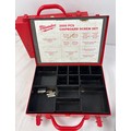 2 Metal Milwaukee tool fixings cases, together with a vintage black ...