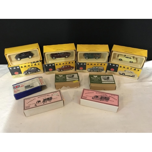 250 - QTY OF BOXED COLLECTABLE VEHICLES TO INCLUDE  LANGLEY MINIATURE MODELS AND A ROWLAND MINIATURE CARAV... 