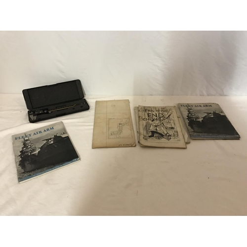 255 - BOXED DIGITAL CALIPER AND A SMALL QTY OF ROYAL NAVY RELATED BOOKLETS