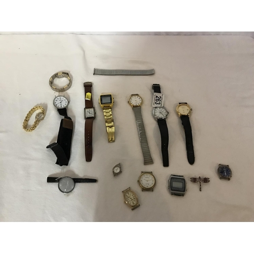263 - QTY OF ASSORTED WRIST WATCHES