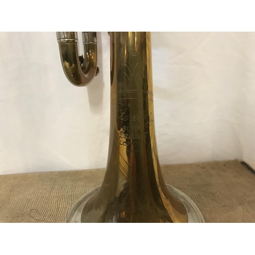 272 - STERLING BRASS LONDON MADE TRUMPET IN CARRY CASE