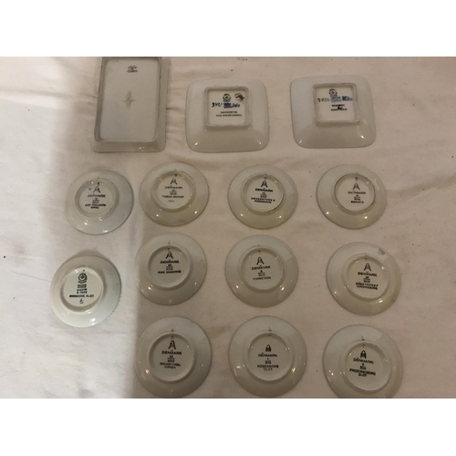 288 - QTY OF COLLECTABLE CERAMICS TO INCLUDE CRESTED WARE AND DANISH PIN DISHES