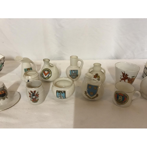 288 - QTY OF COLLECTABLE CERAMICS TO INCLUDE CRESTED WARE AND DANISH PIN DISHES