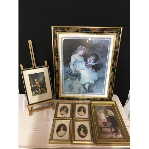 258 - 7 FRAMED PRINTS