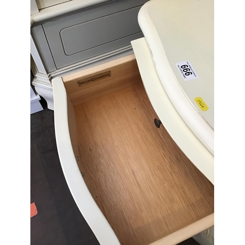 666 - WILLIS & GAMBIER BEDSIDE CABINET