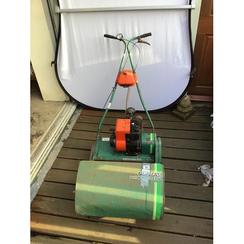 45 - QUALCAST SUFFOLK PUNCH 43DL PETROL LAWN MOWER