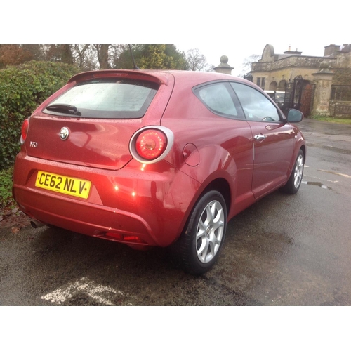 166 - 2012 ALFA ROMEO MITO SPRINT JTDM-2 3 DOOR HATCHBACK DIESEL 1248CC (NO TAX PAYABLE) 2 KEYS PART SERVI... 