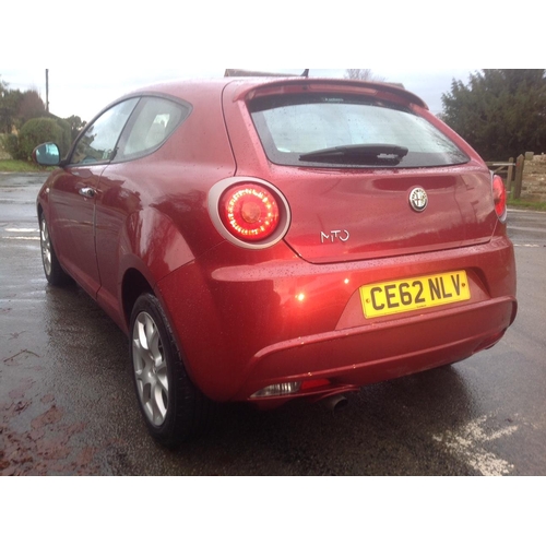 166 - 2012 ALFA ROMEO MITO SPRINT JTDM-2 3 DOOR HATCHBACK DIESEL 1248CC (NO TAX PAYABLE) 2 KEYS PART SERVI... 
