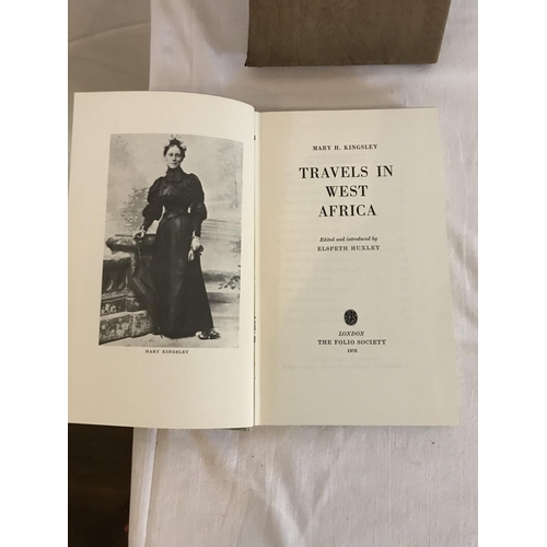 110 - 3 BOOKS TO INCLUDE ILLUSTRATED TRAVELS IN WEST AFRICA BY MARY H KINGSLEY, THE SPANISH INQUISTION BY ... 