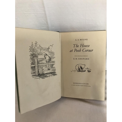 115 - 4 X A.A MILNE BOOKS -3 WINNIE THE POOH, AND 1 TOAD OF TOAD HALL