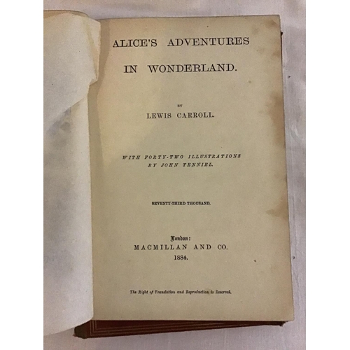 124 - 6 BOOKS TO INCLUDE - ILLUSTRATED UNCLE TOMS CABIN, THROUGH THE LOOKING GLASS BY LEWIS CARROLL, ALICE... 