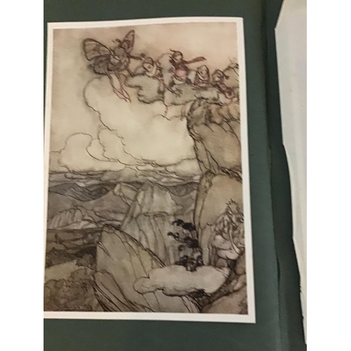 129 - BOOK - RIP VAN WINKLE - BY WASHINGTON IRVINE WITH DRAWINGS FROM ARTHUR RACKHAM - PUBLISHED BY HEINEM... 