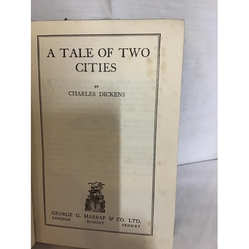 130 - 5 DICKENS BOOKS, 2 BLEAK HOUSE, LITTLE DORANT, CHRISTMAS STORIES - TAIL OF 2 CITIES