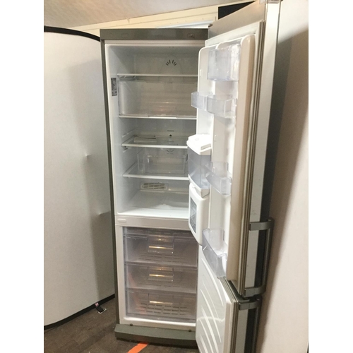 245 - LG UPRIGHT FRIDGE FREEZER C/W ICE DISPENSER W/O