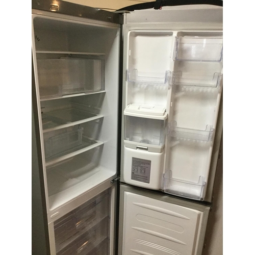 245 - LG UPRIGHT FRIDGE FREEZER C/W ICE DISPENSER W/O