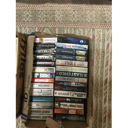 247 - 8 BOXES OF BOOKS MOSTLY PAPERBACKS