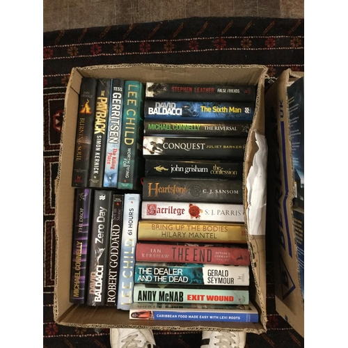 247 - 8 BOXES OF BOOKS MOSTLY PAPERBACKS