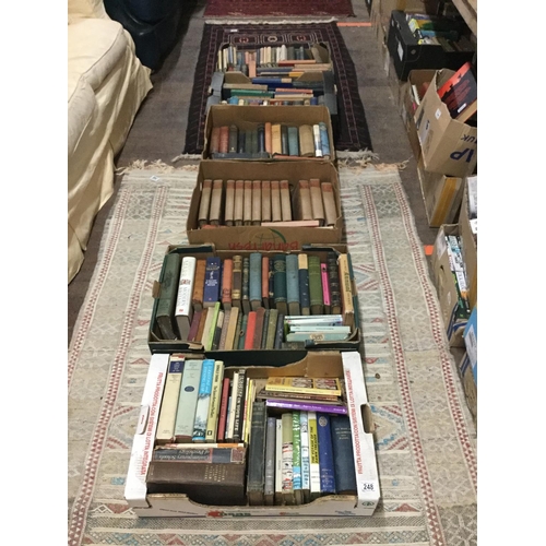 248 - 6 BOXES OF BOOKS