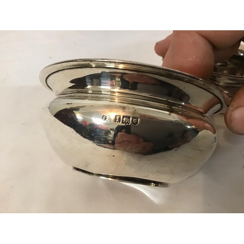 154 - HALLMARK SILVER SUGAR BOWL AND CREAM JUG
WEIGHS 139 GR