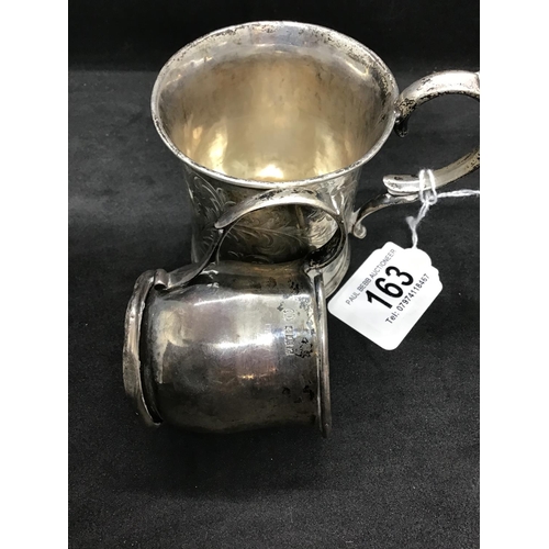 163 - 2 HALLMARK SILVER TANKARDS 3