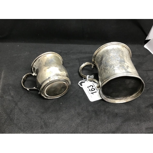 163 - 2 HALLMARK SILVER TANKARDS 3