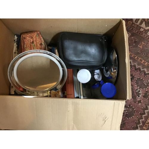 183 - LARGE QTY OF ODDS TO INCLUDE SEWING BOX, WINE RACK, CHINA ETC