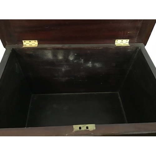 220 - MAHOGANY SLIPPER BOX