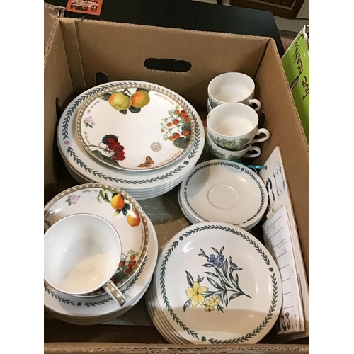 231 - 3 BOXES OF CHINA TO INCLUDE ENOCH WEDGEWOOD PART DINNER SERVICE