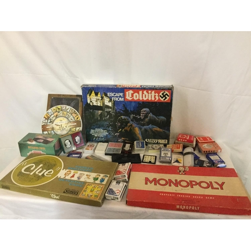 264 - LARGE QTY OF VINTAGE GAMES INC TOY CARS ETC