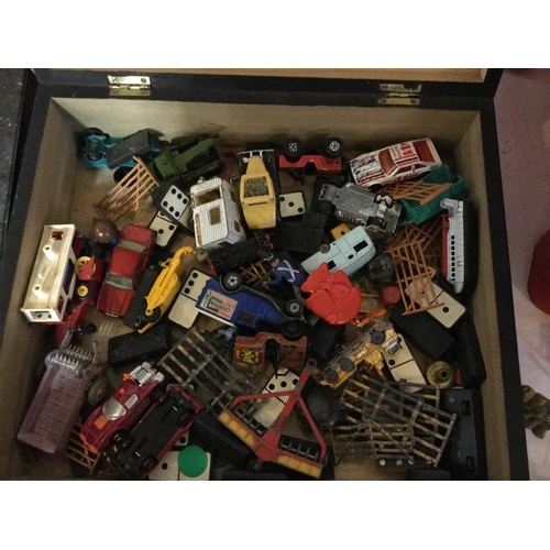 264 - LARGE QTY OF VINTAGE GAMES INC TOY CARS ETC