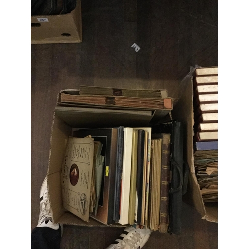 266 - 5 BOXES OF RECORDS ETC