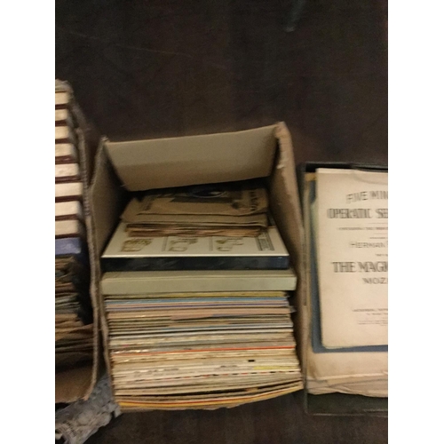 266 - 5 BOXES OF RECORDS ETC